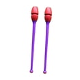 thumbnail image 4 of Mazas de entrenamiento de gimnasia rítmica de doble color de 45,5 cm de goma PVC equipo fácil cabeza roja, 4 of 8