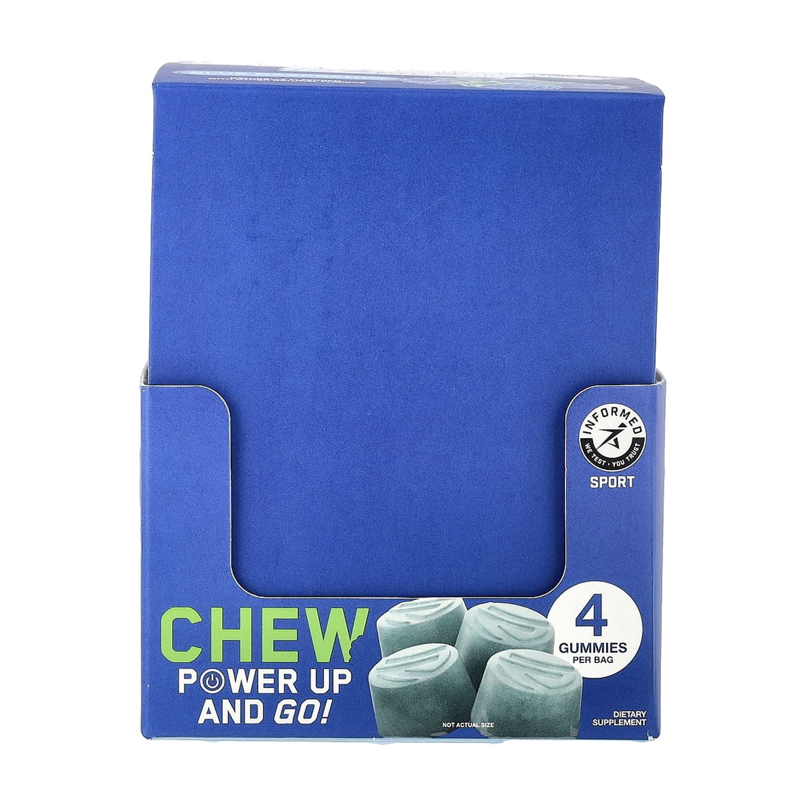 SteelFit Creatine On-The-Go™, Creatine Monohydrate Gummies, Blue Raspberry, 12 Packs, 0.8 oz (22 g) Each