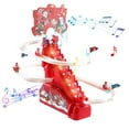 thumbnail image 1 of Santa Climbing Toy Automatic Stairs Slide Game With Led Christmas Roller Race, 1 of 9