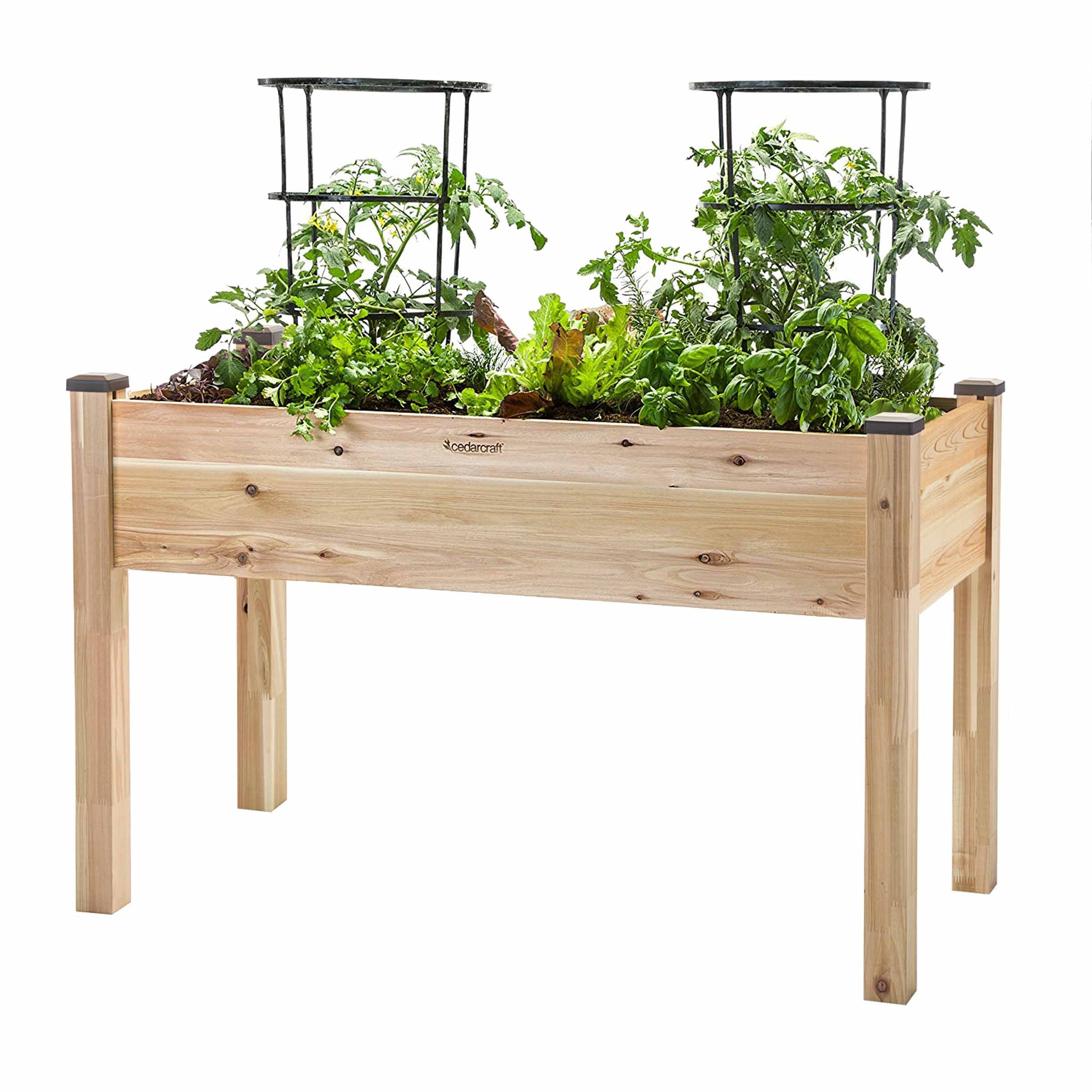 CedarCraft Elevated Cedar Planter 22x48x30&quot;H