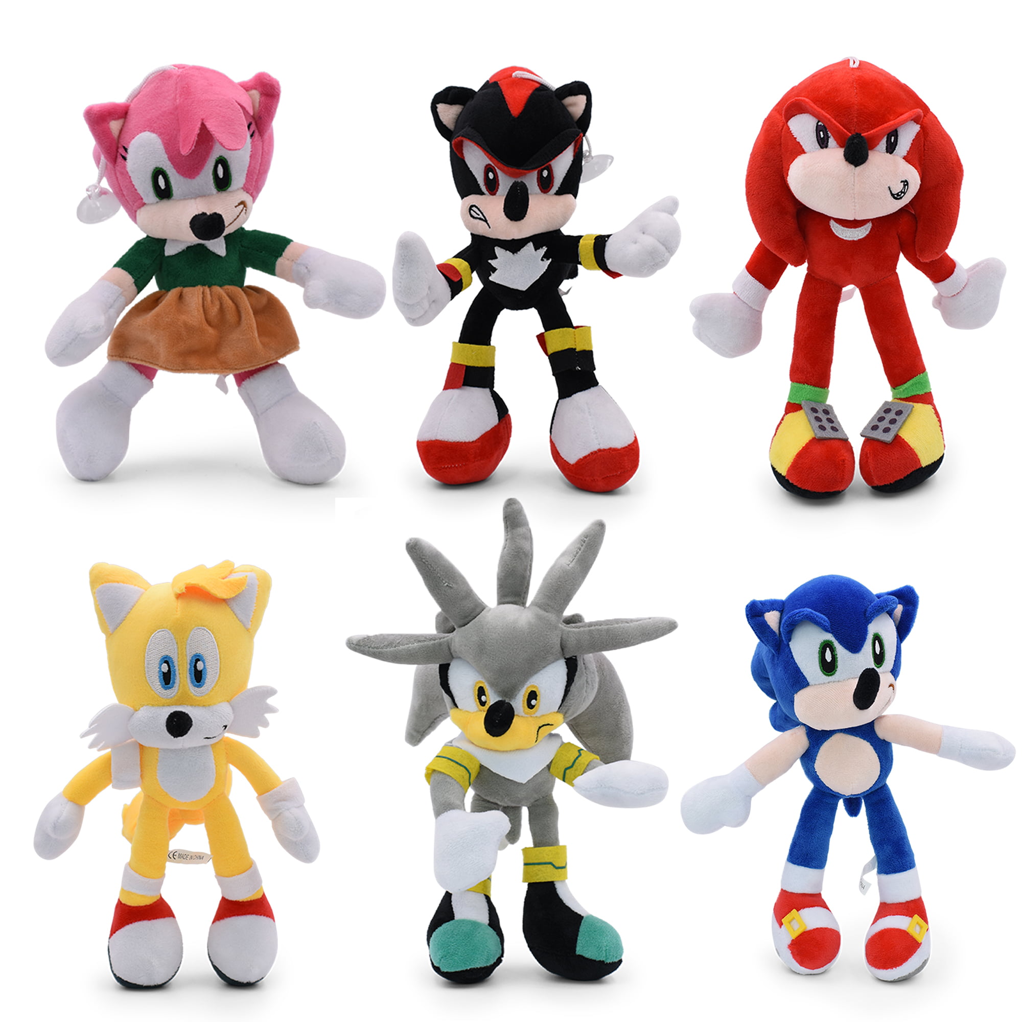 10 Styles Sonic the Hedgehog Shadow Tails Amy Rose Soft Plush Toys Stuffed Dolls