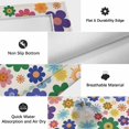 thumbnail image 5 of Retro Bohemia Floral Outdoor Rug 4x6 Ft, Non Slip Washable Area Rug, Blue Purple Flowers Boho Style Beige Patio Rugs Carpet Runner, Large Floor Mat for Indoor/Outdoor Deck Porch Camping, 5 of 8