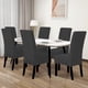 thumbnail image 2 of Fundas para Sillas de Comedor Elásticas Jacquard Informales 6 PCS Gris Oscuro, 2 of 7