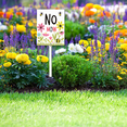 thumbnail image 5 of Eveokoki No Mow Sign with Metal Stake 8 x 12 Inches No Mow May Yard Sign No Mow Signs Aluminum ​Garden Signs Outdoor for Lawn Yard Garden Decor, Easy to Install, 5 of 6