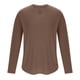 thumbnail image 3 of pstuiky hombres de manga larga, Camisetas de manga larga para hombre, estilo casual, con cuello en V y canalé. camisetas de hombre s, 3 of 8