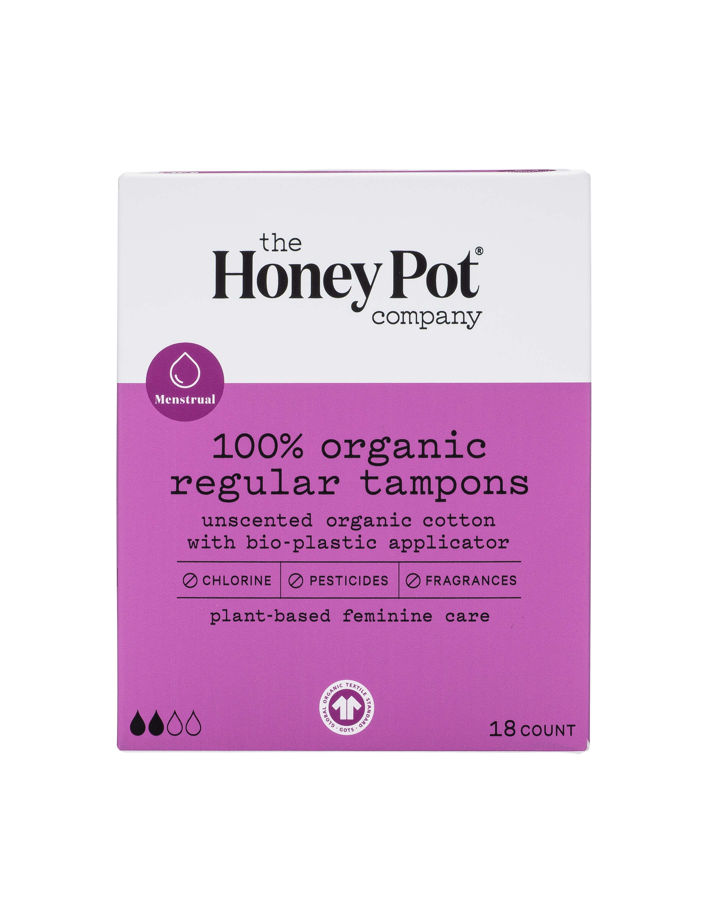 The Honey Pot Company Regular Organic BioPlastic Applicator Tampon
