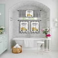 thumbnail image 6 of Kitchen Window Curtains Valance and Tier Set, Farm Truck with Sweet Bee Rod Pocket Tier Curtains and Valance 3 Piece Set, Summer Daisy on Buffalo Lattice Window Treatment for Bedroom Living Room, 6 of 9