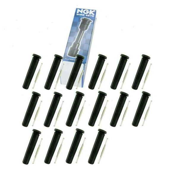 16 pc NGK Ignition Coil Boots compatible with Jeep Grand Cherokee 5.7L 6.1L 6.4L V8 2006-2016