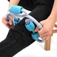 thumbnail image 3 of Masseur de jambes à pince portatif à 360 degrés pour relaxation des muscles du mollet, équipement de yoga et de fitness, bleu, 3 of 4