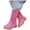 Hot Pink, variant on Chenyee Toddler Girls Cowboy Boots Fleece Lined Mid Calf Riding Booties Kids Comfortable Dress Shoes