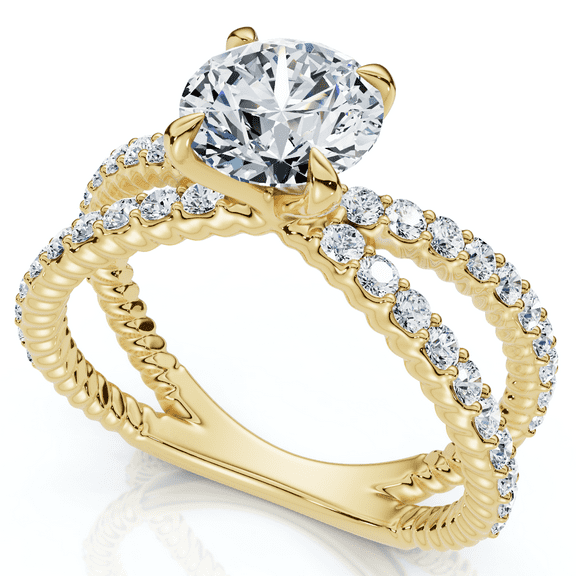 Pompeii 1.40Ct Tori Diamond Engagement Ring 14k Gold or Platinum Lab Grown (E/F,VS1-VS2)