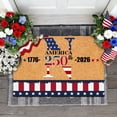 thumbnail image 2 of SIfdSeng Custom Last Name Doormat for 4th of July Patriotic Front Door Welcome Mat with and Design, 2 of 8