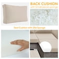 thumbnail image 5 of Olurrisa 14-Piece Outdoor Sectional Cushion Set, Beige Deep Seat Polyester with Removable Covers for Patio Furniture, 5 of 8
