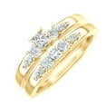thumbnail image 3 of 2.00 Carat Classic Moissanite Bridal Set with 18k Gold Plating, 3 of 3