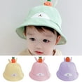 thumbnail image 2 of Children Hat with Adjustable Buckle Sun Protection Fashion Fisherman Hat Kids Sunhat for Travel, 2 of 8