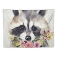 thumbnail image 5 of COMIO Cute Raccoon Tapestry and Wall Decoration, Easy Care, Lightweight, Three Sizes Painting, 5 of 6