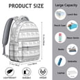 thumbnail image 6 of Elephant Patterned School Backpack - Waterproof Bookbag for College, Trendy Laptop Backpack for Work, Comfortable Straps, Cute Elephant Themed Gift, 6 of 6
