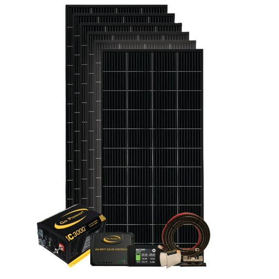 Go Power! 83537 PowerTrak 1200-Watt Solar & Inverter/Charger System
