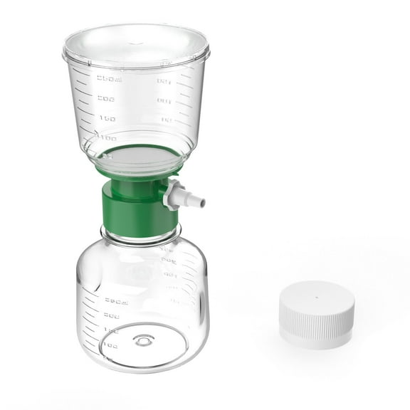 Bottle Top Vacuum Filter with 0.22um Pore Size PES Membrane,Sterile Disposable Vacuum Filter Units,250ml ,Individually Packaged,12pcs