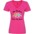 thumbnail image 3 of Inktastic Budgie Parakeet Budgerigar Pet Women's V-Neck T-Shirt, 3 of 5