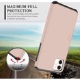 thumbnail image 7 of for iPhone 11 Case with Card Holder, Dual Layer iPhone 11 Phone Case Heavy Duty iPhone 11 Wallet Case Shockproof Anti Scratch Soft Rubber Bumper Case for iPhone 11 6.1 inch (Light Pink), 7 of 7