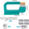 thumbnail image 3 of Máquina para rebajar bordes de cuero, herramienta para reparar cuero, kit para rebajar cuero, herramienta para reparar cuero con 5 cuchillas, 3 of 5