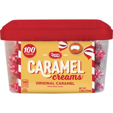 Goetze s Bulls-Eyes Caramel Cream Candy Display (100-Count) 721738 721738 971110