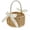 White Bows, variant on RUINIXCW Woven Weddding Basket Small Flower Girl Baskets With Silk Bows Handle Wicker Picnic Basket Canastas Para Flores Candy Gift Basket For Wedding Birthday Party Favor 5.91x3.54x9.45in