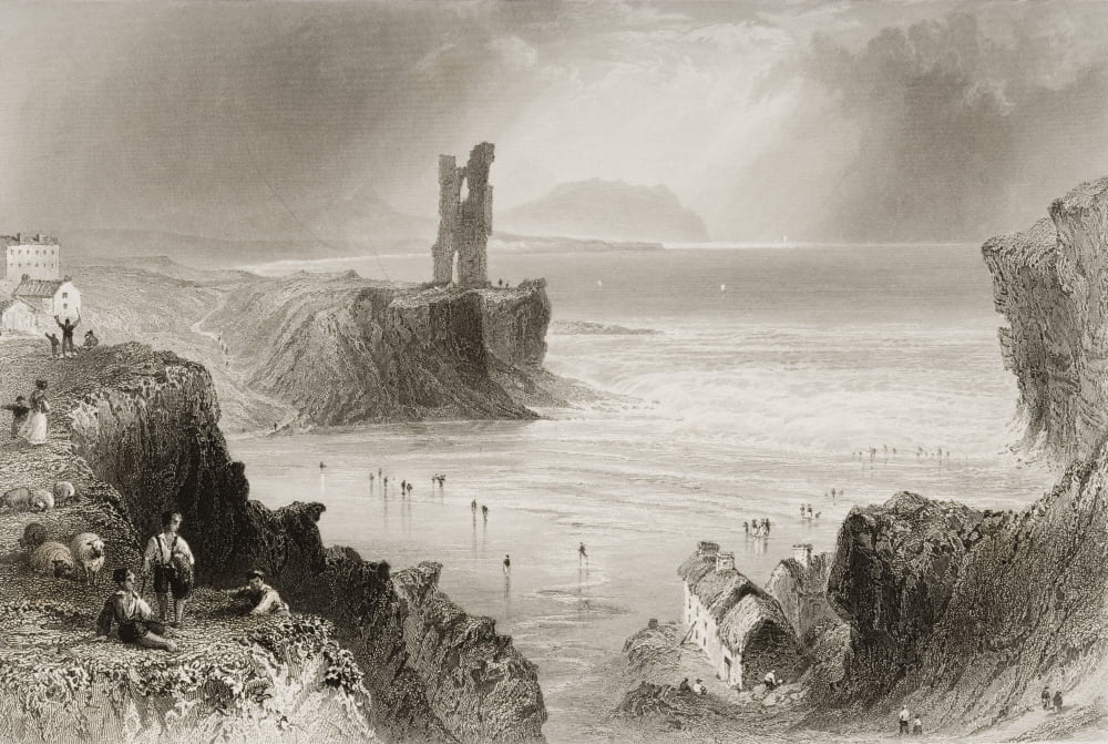 BallybunianCounty Kerry Ireland Drawn By WHBartlett Engraved By J Cousen From The Scenery And Antiquities Of Ireland By NPWillis And JStirling CoyneIllustrated From Drawings By WHBartlett Published Lo