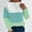 Green, variant on Dgankt Fall Sweaters Knitted Sweater with Contrasting Color Splicing Round Neck Long Sleeved Pullover Top,Size S-3XL