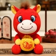 thumbnail image 5 of DAMAI 2026 Year of The Horse Mascot Decoration – 9.8" Chinese Zodiac Horse Ornament with Auspicious “Fu” Bag, Plush Festival Figurine for Lunar New Year, Spring Festival, 5 of 6
