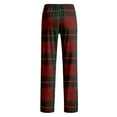 thumbnail image 3 of Zimjoy Mens Pajama Pants Lightweight Elastic Waist Comfy Fleece Pajama Bottoms Soft Loose Warm Plaid Sleep Pant Drawstring Casual Sleep Bottom with Pockets, Wine M, 3 of 6