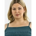 thumbnail image 4 of Terra & Sky Women's Plus Size Smocked Tank Top, Sizes 0X-4X, 4 of 5