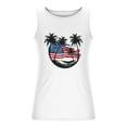 thumbnail image 3 of WREESH Men's Fitness Tank Top Crew Neck Graphic Tee 4th of July Shirts and Workout Tops White, 3 of 4