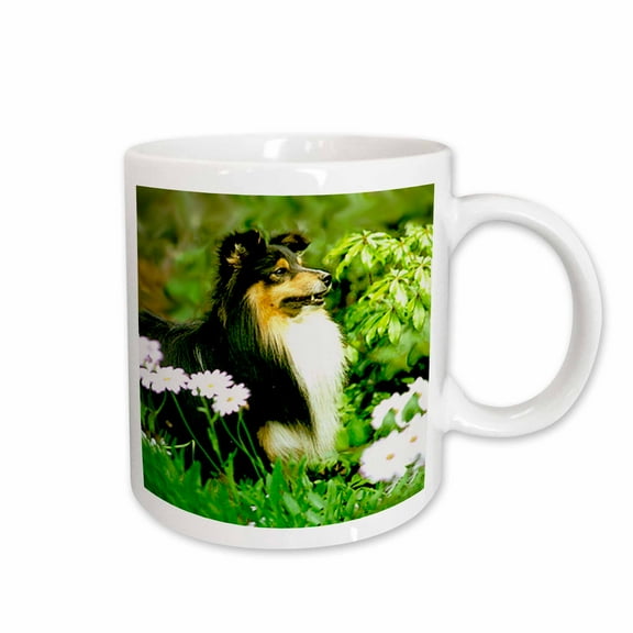 3drose, Sheltie, 15oz Mug