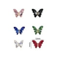 thumbnail image 5 of dianhelloya Nail Art Supplies 10Pcs Nail Art Decor Shining Three-dimensional Gloss Non-fading DIY Faux Crystal Manicure Craft Butterfly Nail Charm Nail Salon Supply, 5 of 7