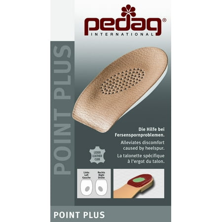 POINT PLUS Advanced Super Soft Heel Spur Cushion from Leather, Medium (Women's