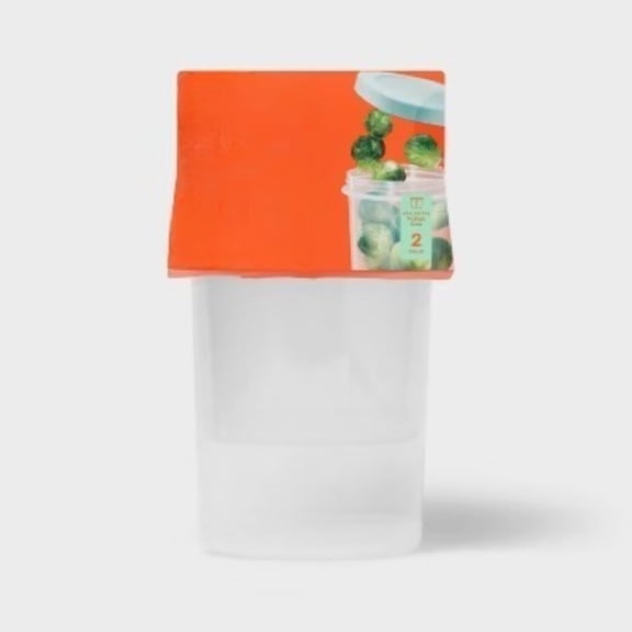 Twist & Store Round Food Storage Containers - 28 fl oz/2ct - up&up