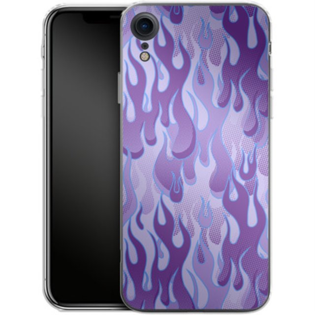 Apple iPhone XR - Purple Flames de caseable Designs, funda de silicona para teléfono caseable TCIXRXXC01827XXAPIPXR
