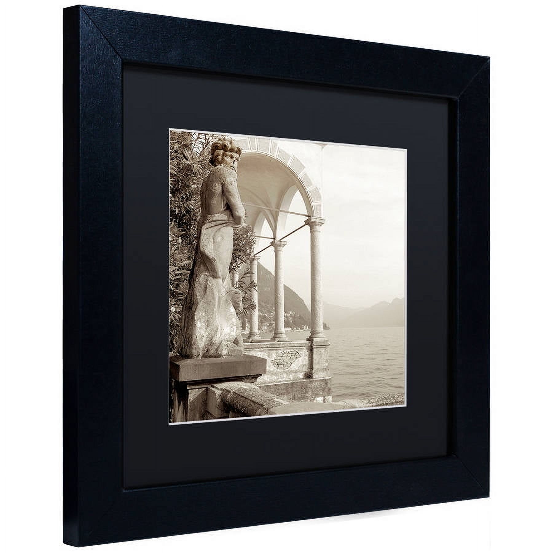 Trademark Fine Art "Giardini Italiano IV" Canvas Art by Alan Blaustein, Black Matte, Black Frame