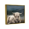 thumbnail image 4 of Stupell Industries Highland Cow Portrait Animals & Insects Painting Gold Floater Framed Canvas Art Print Wall Art, 31 x 25, 4 of 10