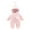 Pink, variant on Mercatoo Baby Winter Snowsuit Coat Warm Thick Fleece Hooded Romper Jumpsuit Toddler Boys Girls Crawling Suit Outfit