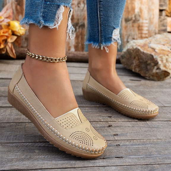 Willtoo Orthopedic Flat Loafer for Women 2026 Women's Arch Support Cloe Toe Wide Feet Classic Shoes Casual Easy Slip on Vintage Shoes with Barefoot Feel Comfortable Loafers for Outdoor Walking