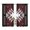 Red, variant on Red Black Semi Sheer Window Curtains 72 Inches Long, Southwest Geometric Aztec Farmhouse Tribal Rod Pocket Voile Silky Chiffon Curtain Light Filtering Drapes for Living Room, 52"x72", 2 Panels