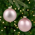 thumbnail image 6 of Northlight 2-Finish Glass Ball Christmas Ornaments - 2.5" (60mm) - Pink - 9ct, 6 of 9