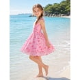thumbnail image 6 of IBTOM CASTLE Girl Summer Smocked Dress Teen Graduation School Prom Frock Tween Wedding First Communion Junior Homecoming Dress Pink, 6 of 7