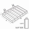 thumbnail image 3 of Six Compartment Tray for Pegboard / Slatwall / Counter, 2-Pack, 3 of 3