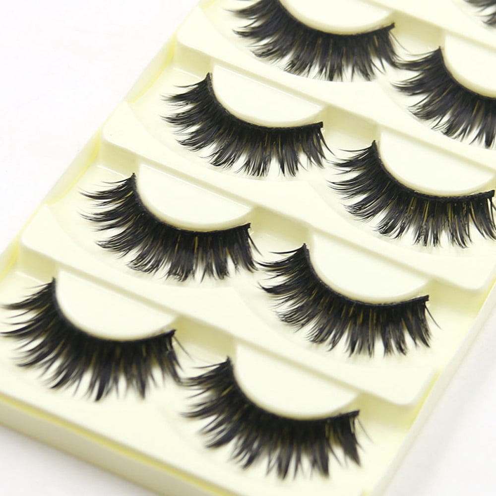 Thick Lashes 20mm Natural Eyelashes Bulk False Eyelash Storage 5d Lashes Pack Wispy Natural Lashes Water Activated Eyelashes Long Thick Eyelashes 4d Makeup Graceful Lashes Flat Lashes B Curl Eyelash