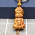 thumbnail image 3 of nipocaio Wooden Buddha Keychain Buddhism Keychain, 3 of 5