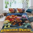 thumbnail image 2 of Fraggle Rock Conjunto de sábanas temático, trío de piezas, cómodo y amigable con la piel, diseño único, regalo de decoración para el hogar para familiares, amigos y fans,140cm *210cm, 2 of 6